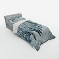thumbnail image 3 of Ambesonne Winter Bedding Set 4 Pcs, Ski Theme Snowy Road, Queen, Black White, 3 of 3