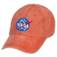 thumbnail image 2 of NASA Insignia Embroidered Washed Cap - Orange OSFM, 2 of 5