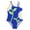 Blue, variant on WRKEKC Girls Swimsuit Black Halter Neck Cutout Crisscross Back One Piece Bathing Suit 8-12 Years
