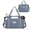 Blue(with Shoulder Strap), variant on Expandable Travel  Bag with Shoulder Strap for Men Women,3 Slash Pockets Airline Approved Personal Item Bag 18x14x8,Gym Bag with Wet Pocket,Underseat Foldable Duffel Bag Weekender Bag(Black)