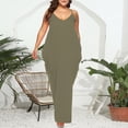 thumbnail image 4 of Women Plus Size Dress,Womens Fashion Summer Dress,Spaghetti Strap Casual Tank Beach Cover Up Maxi Dress With Pockets Dress,Maxi Dress,Sun Dresses On Clearance,Maxi Dresses for Women 2024, 4 of 6