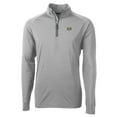 thumbnail image 2 of Men's Cutter & Buck  Gray North Carolina Tar Heels Vault Adapt Eco Knit Stretch Recycled DryTec Quarter-Zip Top, 2 of 3