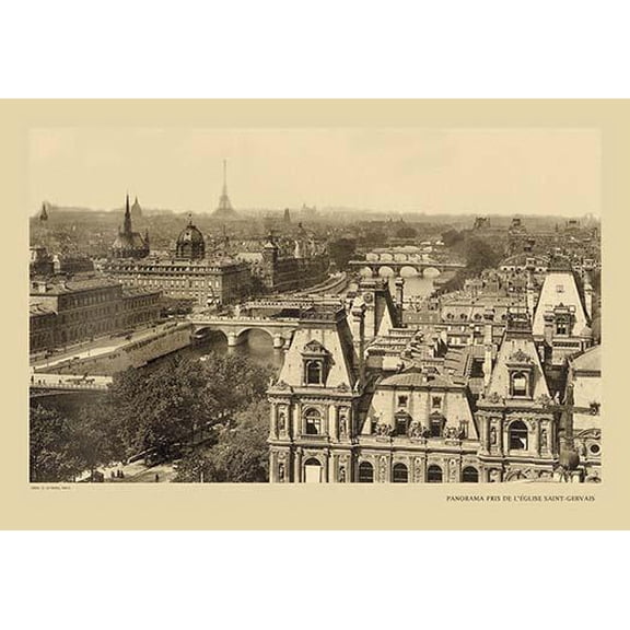 Prospect, Seen from Saint-Gerva's Church- Fine Art Canvas Print (20" x 30")