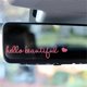 thumbnail image 2 of 10Pcs Rearview Mirror Decal,Car Decal Gifts for Women, Waterproof Vinyl Stickers for Car Windows, Mirrors, Laptops, 2 of 5
