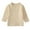 Beige, variant on Timegard Baby Clothes Boy Girls Button Ribbed Knit Sweater Shirts Toddler Solid Color Infant Tops Fall