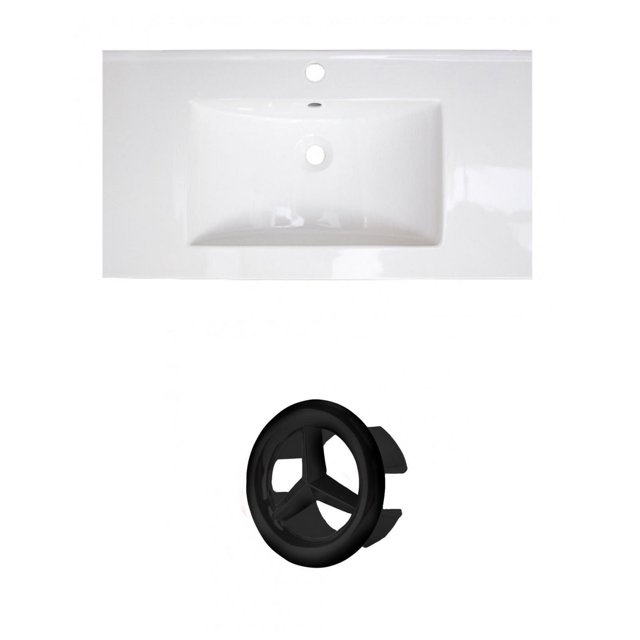 American Imaginations 48-in. W 3H8-in. Ceramic Top Set In White Color AI-20779