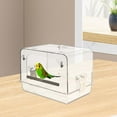 thumbnail image 1 of caja de baño enjaulada perfecl bañera colgante para loros 30 cm x 22,5 cm x 21,5 cm, 1 of 8