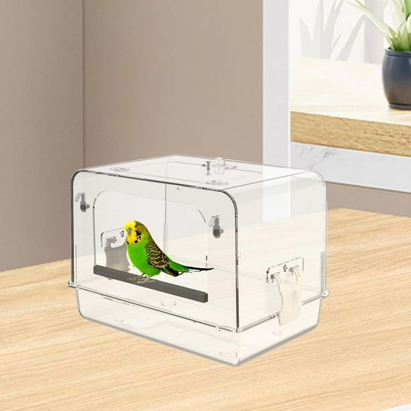 caja de baño enjaulada perfecl bañera colgante para loros 30 cm x 22,5 cm x 21,5 cm