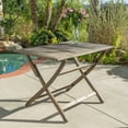 thumbnail image 2 of GDF Studio Rabion Outdoor Acacia Wood Folding Dining Table, Gray, 2 of 8