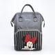 thumbnail image 2 of Disney-mochila para pañales de bebé, bolsa de lactancia para madres, cambiador de pañales de maternidad, cochecito de viaje, calefacción USB, serie Mickey, 2 of 4