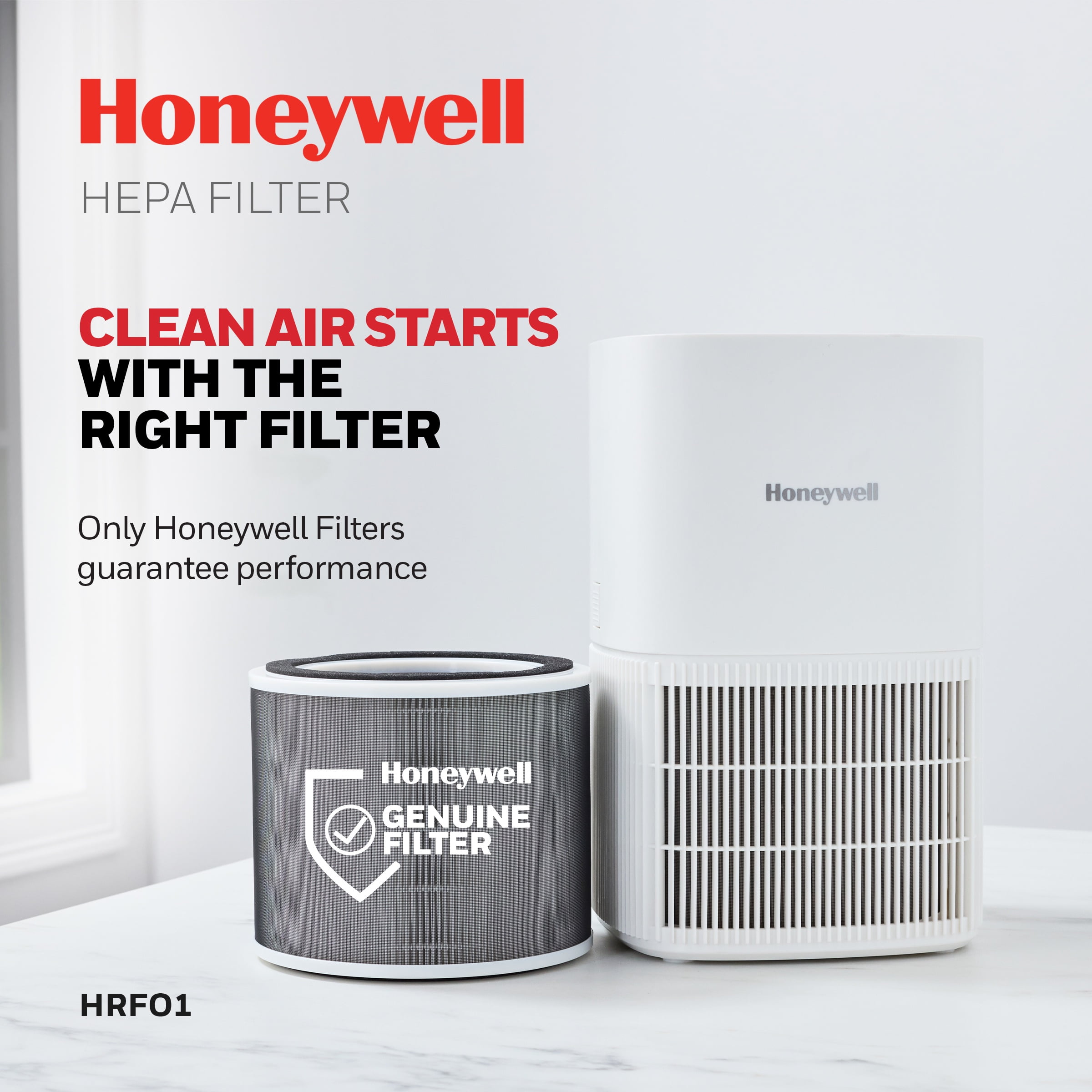 Honeywell 3-in-1 Certified HEPA Replacement Air Purifier Filter “O”, HRFO1