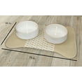 thumbnail image 2 of Simply Daisy Geometric Bone Shape Pet Feeding Mat for Dogs, 2 of 3