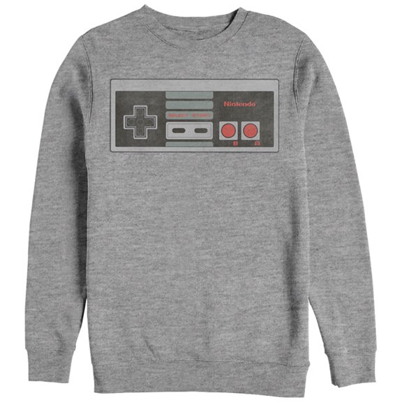 Men's Nintendo Controller Sweatshirt Athletic Heather Medium