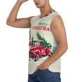 thumbnail image 3 of Gaeub Merry Christmas 1 Men's Sleeveless Muscle Shirts Workout Tank Tops, Odor Protection and Comfortable - Small, 3 of 8