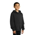 thumbnail image 4 of Sport Tek Teen Unisex Regular Heather Long Sleeves Sweatshirt Black X-Small, 4 of 6