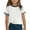 White, variant on Frwgonr Girls Sports T-shirts Short Sleeve T-Shirts Kids Crewneck Tops Cute Fashion Tees 3-14 Years, Black
