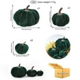 thumbnail image 2 of 7Pcs Assorted Artificial Velvet Pumpkins Small Decorative Foam Fabric Pumpkins for Fall Halloween Thanksgiving Table, 2 of 7