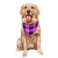 thumbnail image 5 of Rateoe Purple Black Buffalo Plaid Drawing Dog Bandanas Washable Cotton Triangle Cat Scarfs ,Pet Scarf for Small Medium Large Dogs and Cats, 5 of 6