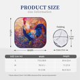 thumbnail image 3 of Fotbe Rooster Oil Painting 2-Piece Car Windshield Sun Shade | Sun Blocker for Car Windshield | Foldable Automotive Interior Accessories for Sun Protection-Small, 3 of 6