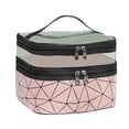 thumbnail image 2 of Suncoda Make Up Bag Cosmetic Bag Zippered Tote Bag,Portable Bathroom Travel Bag In Clear PVC Double Layer Cosmetic Bag Makeup Bag Organizer, 2 of 6