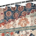 thumbnail image 3 of Waterproof Boho Patchwork Vintage Shower Curtain 72x72 Inch Bohemian Style Stitching Colorful Floral Retro Shower Curtains for Bathroom Hotel Home Decor with 12 Hooks, 3 of 5