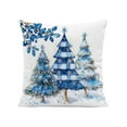 thumbnail image 3 of Xuniizn Christmas Pillow Covers 18x18 inch Xmas Decorations Soft Plush Faux Fur Wool Christmas Throw Pillow Cases Winter Holiday Decor for Sofa Living Room, 3 of 7