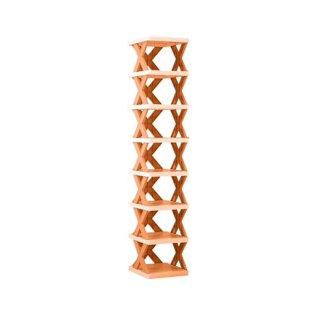 pitrice Shoe Rack With Large Capacity And Strong Load-bearing Capacity Easy Installation For Household Orange 8 layers