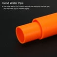 thumbnail image 6 of Uxcell Rigid Round Pipe Orange 1.38 x 1.57"(ID*OD) High Impact for Water Pipe Crafts Cable Sleeve, 6 of 6
