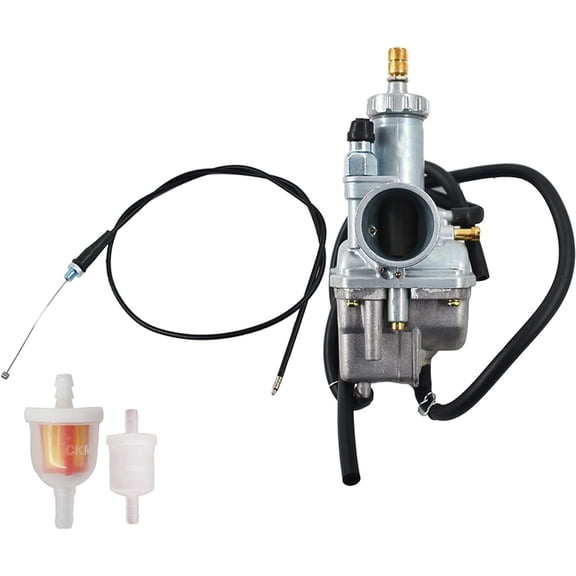 waltyotur Carburetor Carb with Throttle Cable Replacement for 1988-1998 Kawasaki Bayou 220 2003-2011 Bayou 250