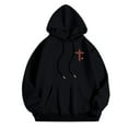 thumbnail image 3 of Womens Two Piece Sweatsuits Long Sleeve Jesus Letter Print Christian Hooded Sweatshirt and Sweatpants Baggy Comfy Fall Winter Track Suits Trendy, 3 of 6
