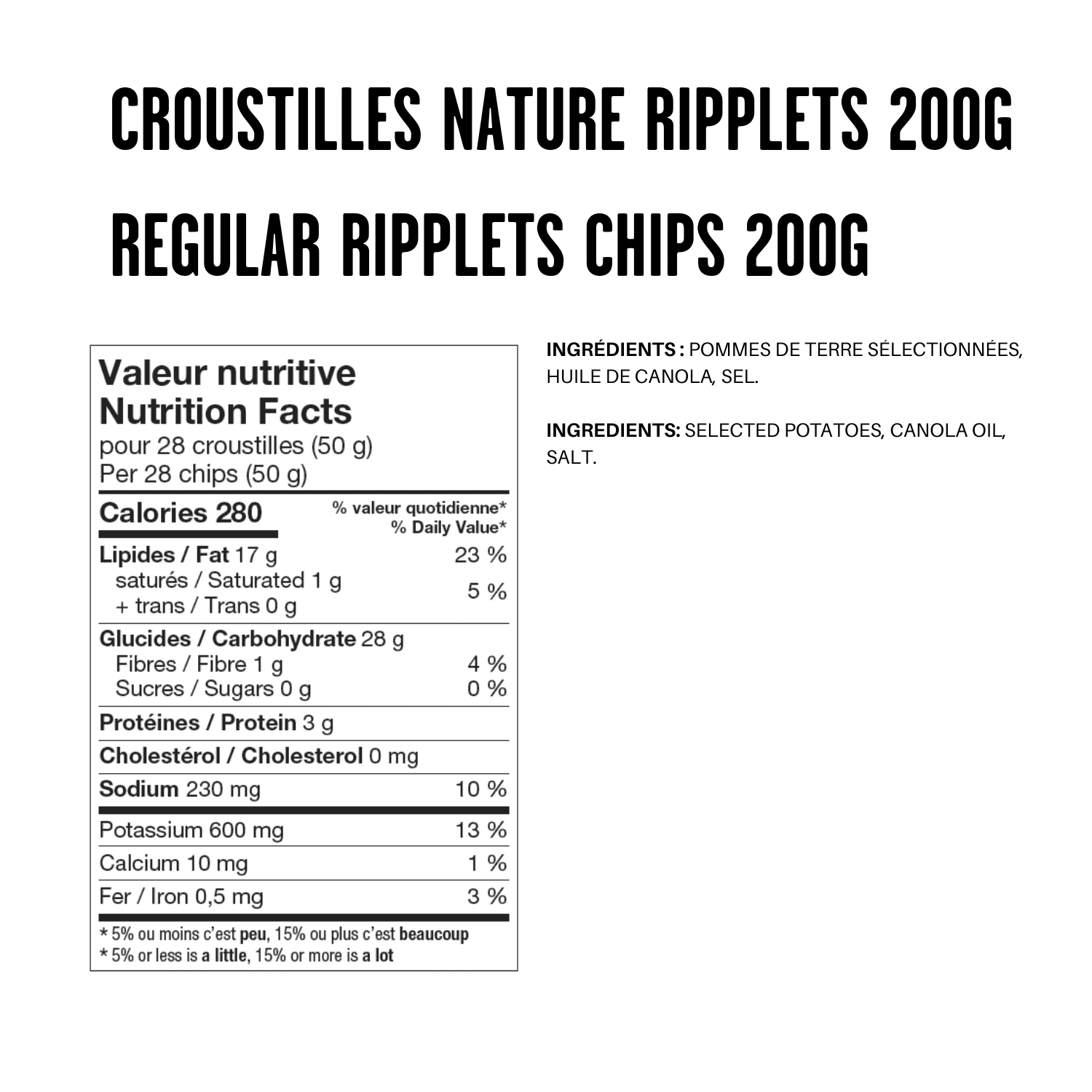 Yum Yum Croustilles Ripplets nature 200g Yum Yum Croustilles Ripplets nature 200g