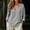 001Black, variant on Womens Rolling 3/4 Length Sleeve Tops Dressy Casual Linen Blouse Double Layer Business Work Tunic Shirts