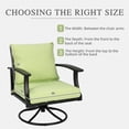 thumbnail image 5 of Aoodor 19" x 19" Patio Deep Seat Cushion Set, Water Resistant & Fade Resistant Outdoor Furniture Cushions with Adjustable Straps for Patio, Deck, Garden, 5 of 8