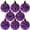 Purple Glitter, variant on Christmas By Krebs Ornament, Commercial Grade Indoor and Outdoor Shatterproof Plastic, Water Resistant Ball Ornament Decorations (Purple Glitter, 3 1/4 inch (80mm))