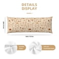 thumbnail image 3 of Fotbe Coffee Time Funda para Almohada Corporal con Diseño, Funda de Microfibra Ultrasuave de 20x54 Pulgadas, Ropa de Cama Elegante, 3 of 7
