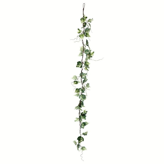 Vickerman 56" Artificial Green Variegated Ivy Garland, Pack of 2