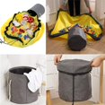 thumbnail image 4 of Organizador de juguetes, tapete de juego, canasta de juguetes para bebé, bolsa de juguetes plegable, almacenamiento infantil plegable, tapete de juego para bebé - Gris (L), 4 of 5