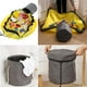 thumbnail image 4 of Organizador de juguetes, tapete de juego, canasta de juguetes para bebé, bolsa de juguetes plegable, almacenamiento infantil plegable, tapete de juego para bebé - Gris (L), 4 of 5