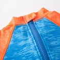 thumbnail image 6 of Boys Rash Guard Children's Shark Print Sun Protection Quick Dry One Piece Swimsuit with Glasses Cap Boys Swim Trunks Orange 6 Years-7 Years, 6 of 7