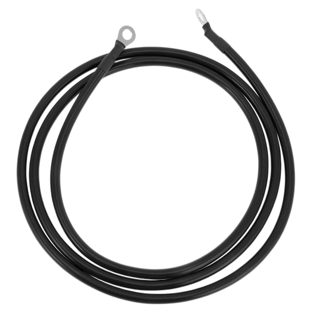 1 Pc Cable de inversor de batería 5 AWG 6FT Terminal de 5/16" Cable de batería universal para automóvil, vehículo, barco, casa rodante, solar, cobre estañado negro