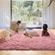 thumbnail image 3 of Alfombra PAGISOFE, rosa rubor, esponjosa, 140 x 200 cm, para dormitorio, 3 of 8