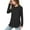 Black, variant on Kids Long Sleeve Tshirt Girls Solid Color Tee Shirts Side Split Hem Tops Casual Tunic Shirts Children Clothes