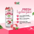 thumbnail image 2 of Vinut 100% Lychee Juice With Pulp (16.57 fl oz, Pack 12), No Sugar Added, Fresh, Natural, Not from Concentrate (NFC), 2 of 5