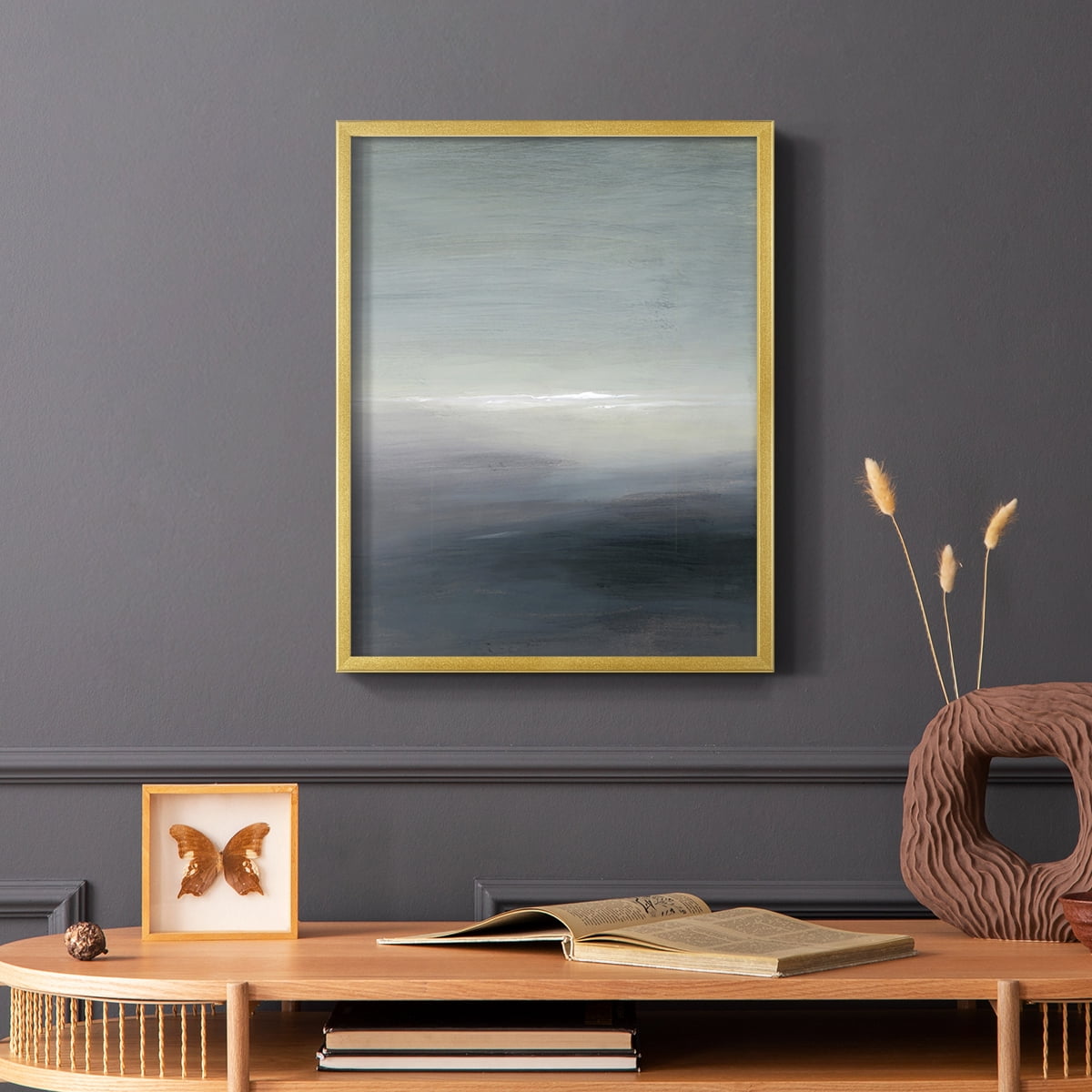 Windy Moor II Framed Print - Solid Wood in Single Picture Frame Solid Wood 2 Framed Print