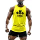 thumbnail image 3 of Chaleco de hombre para entrenamiento físico, correr, transpirable, cómodo, suelto, para movimiento, para las cuatro estaciones, estampado simple, para uso exterior e interior, 3 of 5
