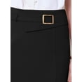 thumbnail image 4 of DARING DIVA Women's Pencil Knee Length High Waist Stretchy Bodycon Skirts M Black, 4 of 7