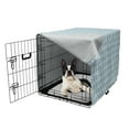 thumbnail image 5 of Moroccan Dog Crate Cover, Repetitive Mediterranean Inspired Sea Tones Simplistic Illustration, Easy to Use Pet Kennel Cover Small Dogs Puppies Kittens, 7 Sizes, Pale Teal Dark Sky Blue, by Ambesonne, 5 of 6
