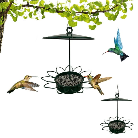 Bird Feeder Outdoor,Metal Bird Feeder Outdoor Hanging Feeder Leaking Holes Garden Decorat Hanging Feeder,for Outside Garden Yard Decoration