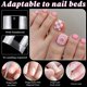 thumbnail image 3 of Puntas de gel suave para uñas Fake Toenail LuckForever, 240 unidades, transparentes, 3 of 4