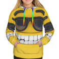 thumbnail image 3 of KLL Smiling With Sunglasses for Womens Pullover Hoodie with Pocket Hooded Long Sleeve Shirts Sweatshirt for Women-Small, 3 of 7
